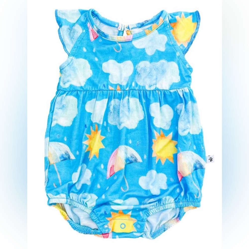 Birdie Bean Sunny Bubble Bamboo Romper